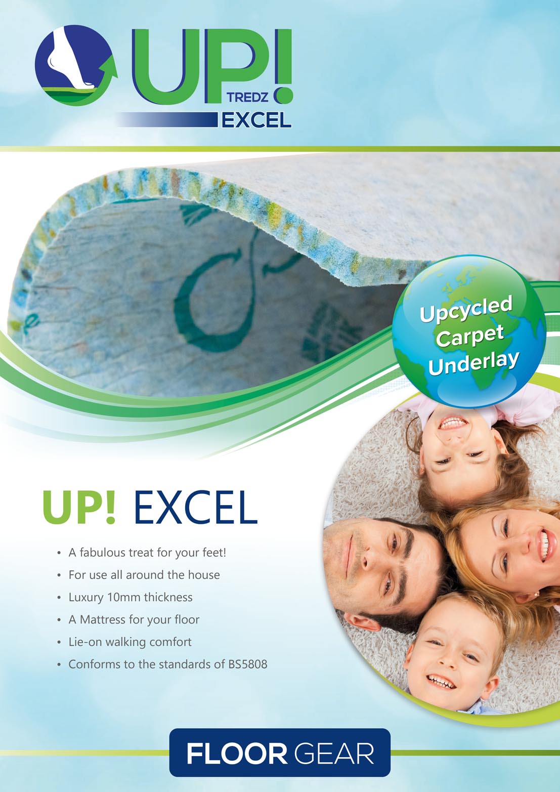 Floorgear UP! Excel 10mm PCPU Underlay